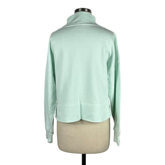 SWEATY BETTY Nestle Up Half Zip Pullover Mint Blue Women's Size XS Relaxed Fit - Picture 3 of 9